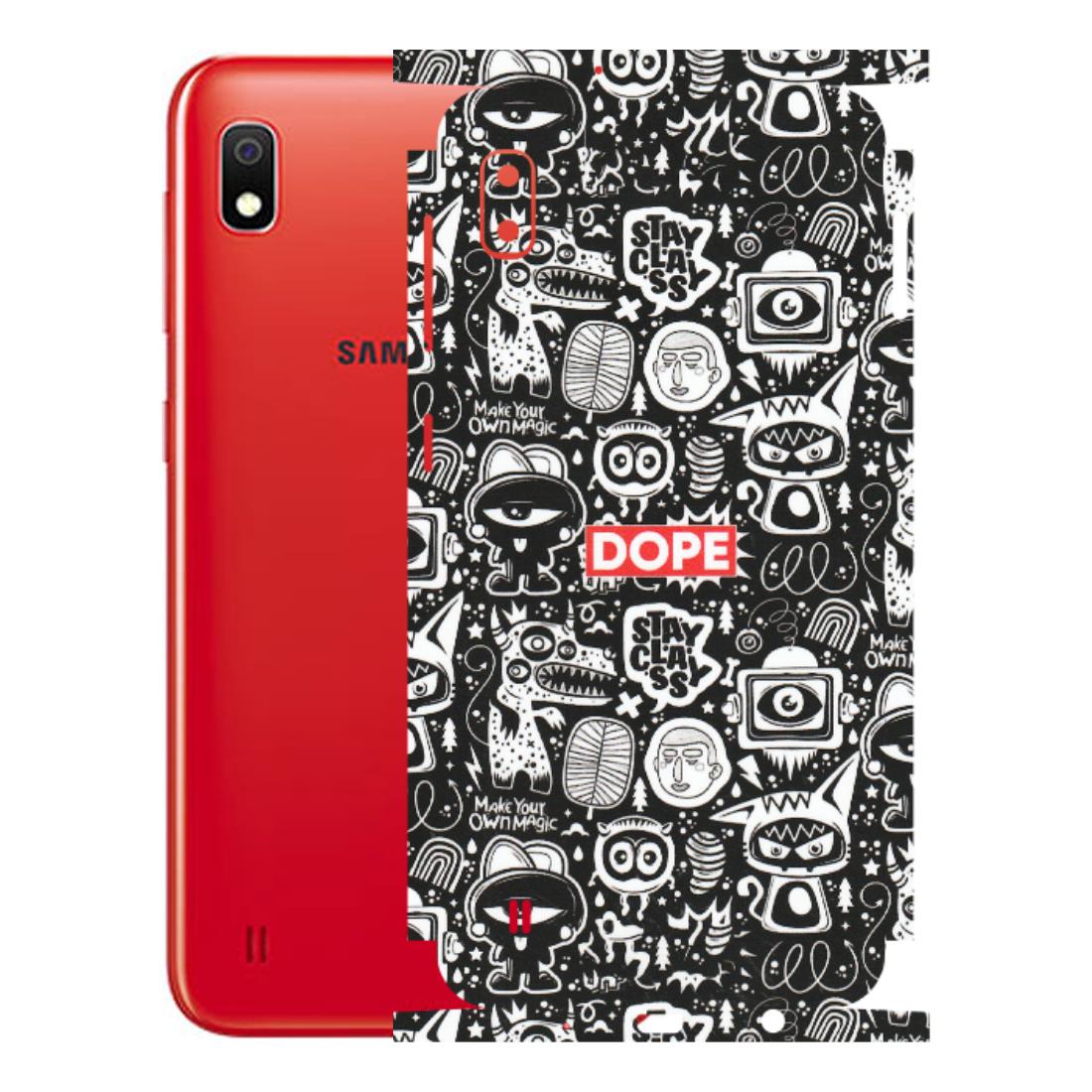 Samsung A/S Series Phone Skins (All Models) - Dope Stay Classy Black Doodles - Matte Finish (M-126) Samsung Galaxy A10
