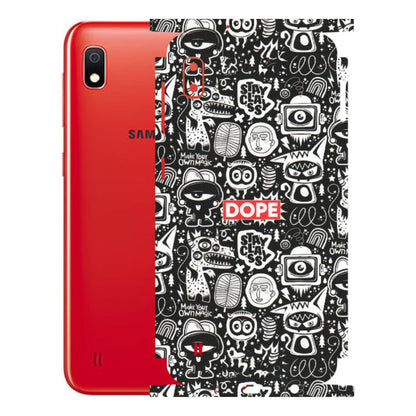 Samsung A/S Series Phone Skins (All Models) - Dope Stay Classy Black Doodles - Matte Finish (M-126) Samsung Galaxy A10