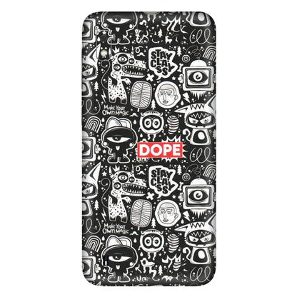 Samsung A/S Series Phone Skins (All Models) - Dope Stay Classy Black Doodles - Matte Finish (M-126) Samsung Galaxy A10