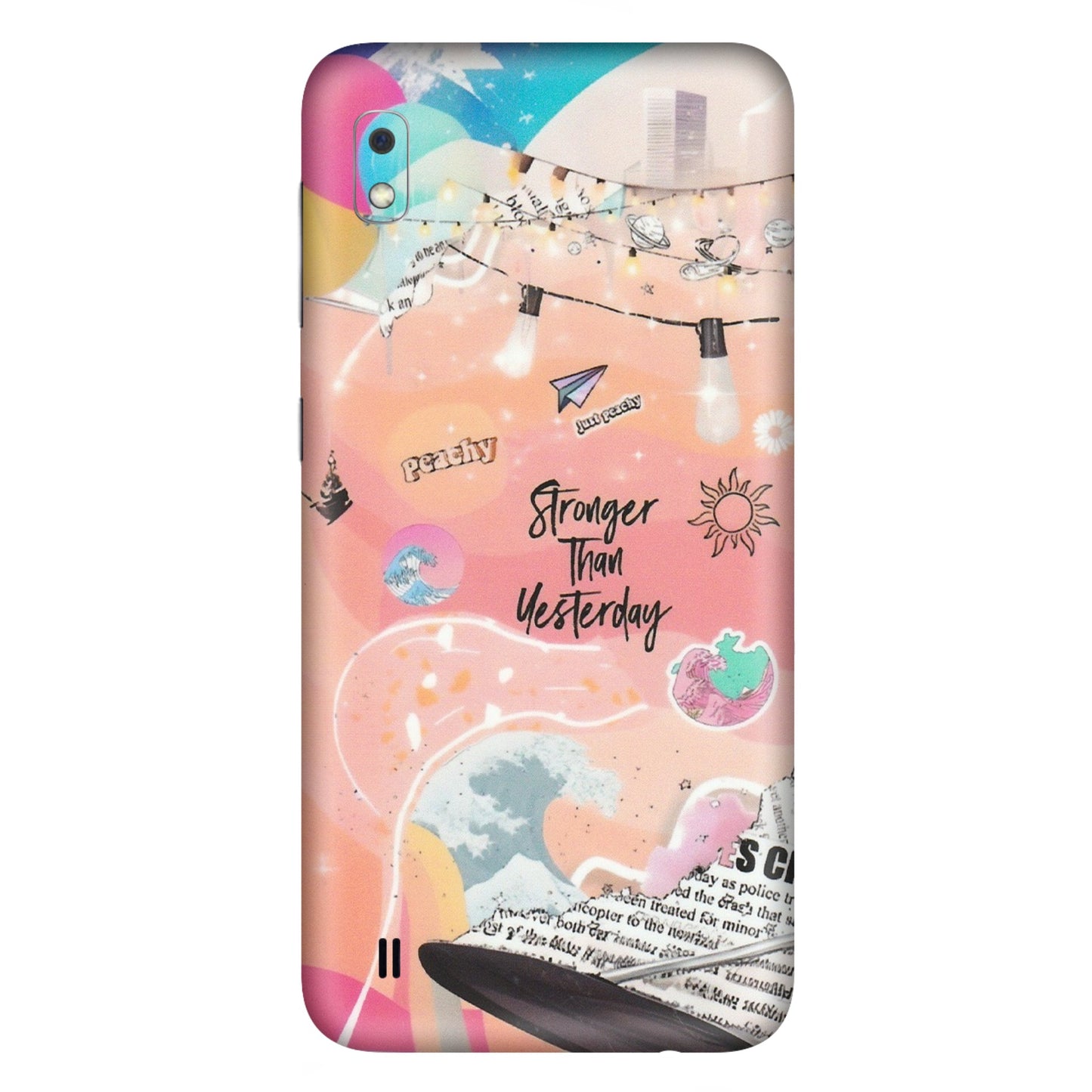 Samsung A/S Series Phone Skins (All Models) - Stronger Then Yesterday - Matte Finish (M-128) Samsung Galaxy A10