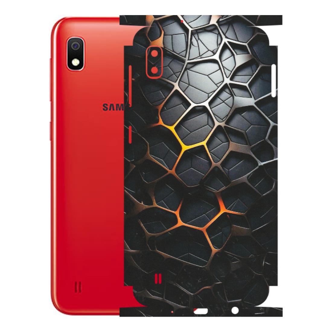 Samsung A/S Series Phone Skins (All Models) - New Abstract Graphite Tiles - Matte Finish (M-130) Samsung Galaxy A10