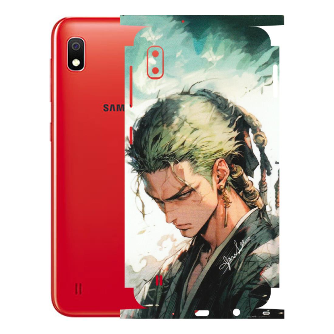 Samsung A/S Series Phone Skins (All Models) - New Roronoa Zoro One Picece Anime - Matte Finish (M-140) Samsung Galaxy A10