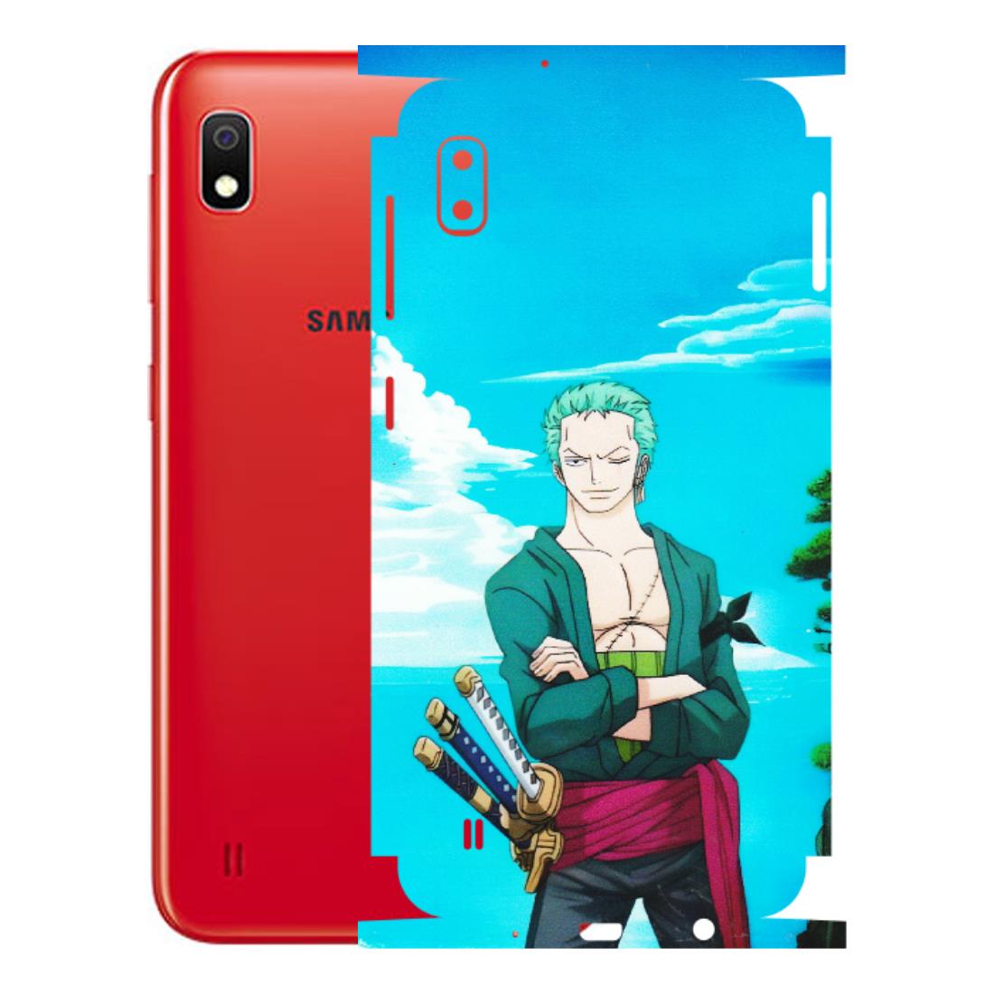 Samsung A/S Series Phone Skins (All Models) - Cool Swordman Zoro Anime - Matte Finish (M-143) Samsung Galaxy A10