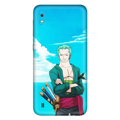 Samsung A/S Series Phone Skins (All Models) - Cool Swordman Zoro Anime - Matte Finish (M-143) Samsung Galaxy A10