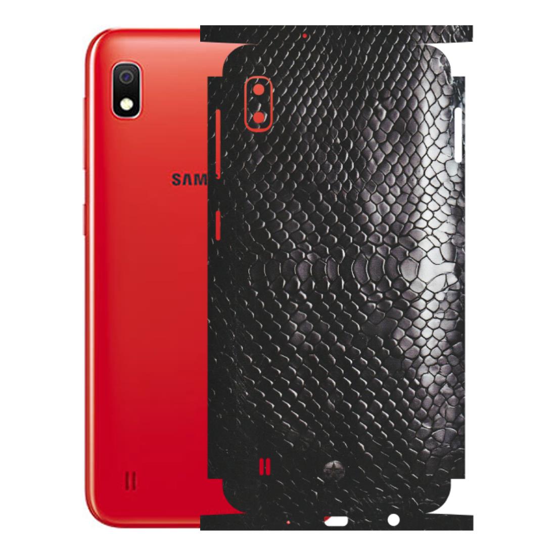Samsung A/S Series Phone Skins (All Models) - Black Snack Leather - Matte Finish (M-147) Samsung Galaxy A10