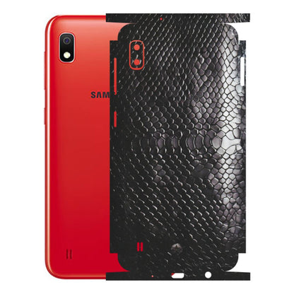 Samsung A/S Series Phone Skins (All Models) - Black Snack Leather - Matte Finish (M-147) Samsung Galaxy A10