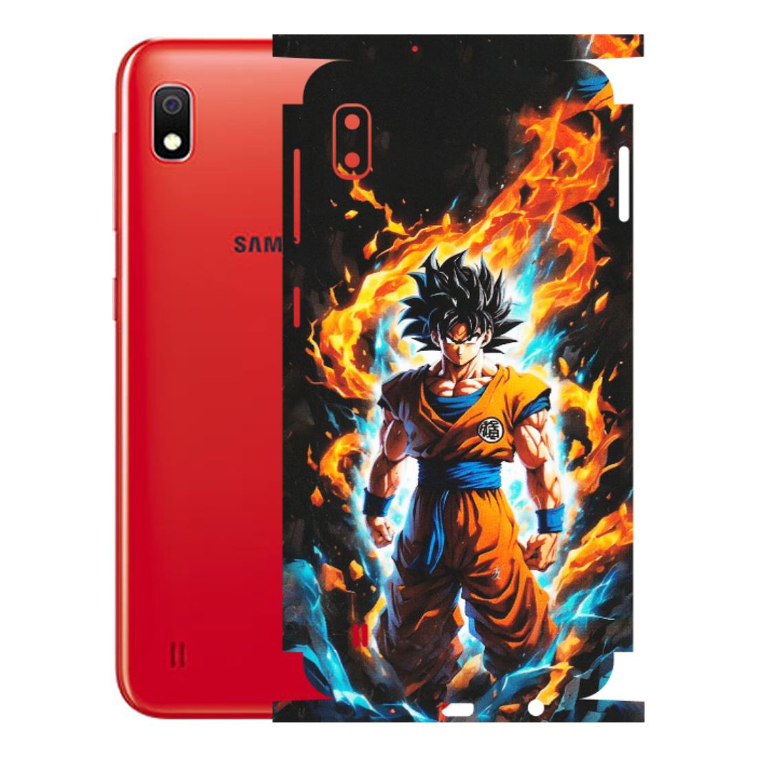 Samsung A/S Series Phone Skins (All Models) - Goku Transformation Anime - Matte Finish (M-159) Samsung Galaxy A10