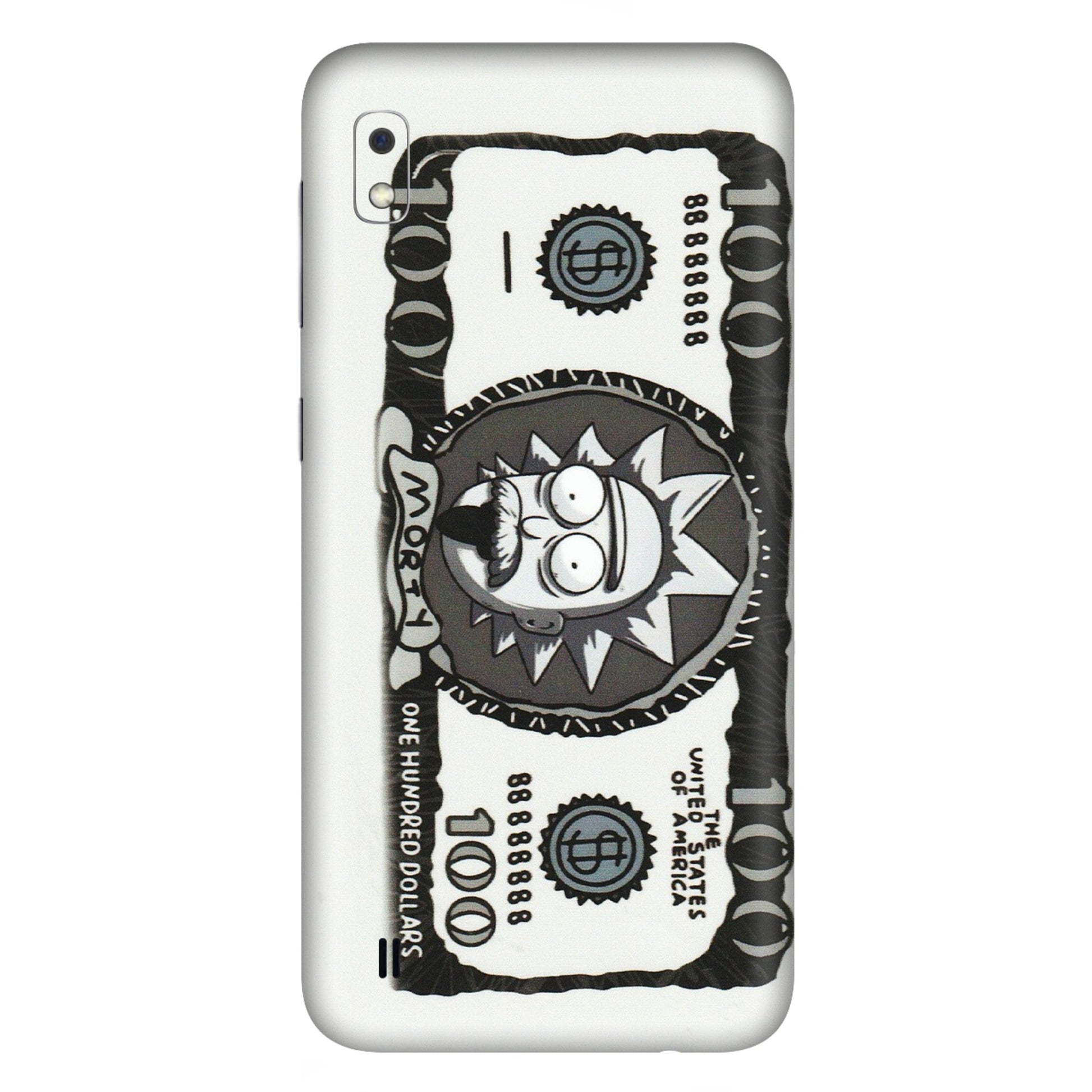 Samsung A/S Series Phone Skins (All Models) - Rick And Morty Hundred Dollar Anime - Matte Finish (M-161) Samsung Galaxy A10