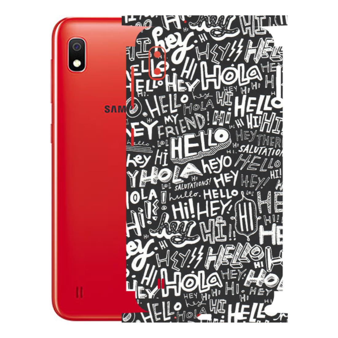 Samsung A/S Series Phone Skins (All Models) - Hi Hello Doodles - Matte Finish (M-25) Samsung Galaxy A10