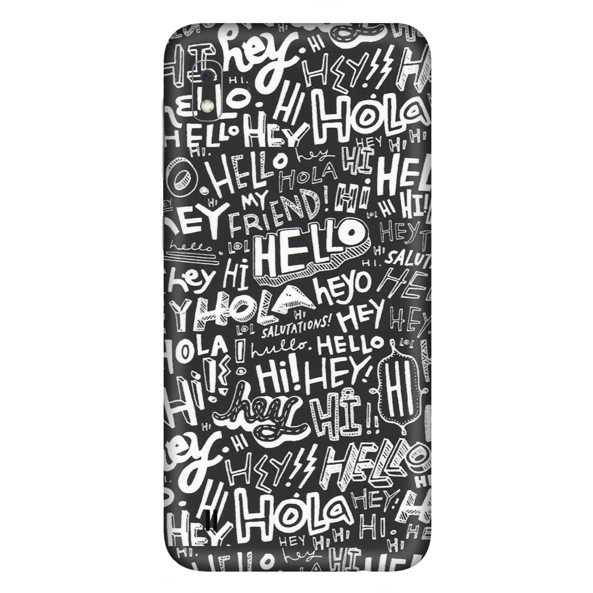 Samsung A/S Series Phone Skins (All Models) - Hi Hello Doodles - Matte Finish (M-25) Samsung Galaxy A10