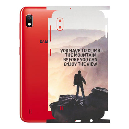 Samsung A/S Series Phone Skins (All Models) - Motivational Hiking Mountain - Matte Finish (M-28) Samsung Galaxy A10