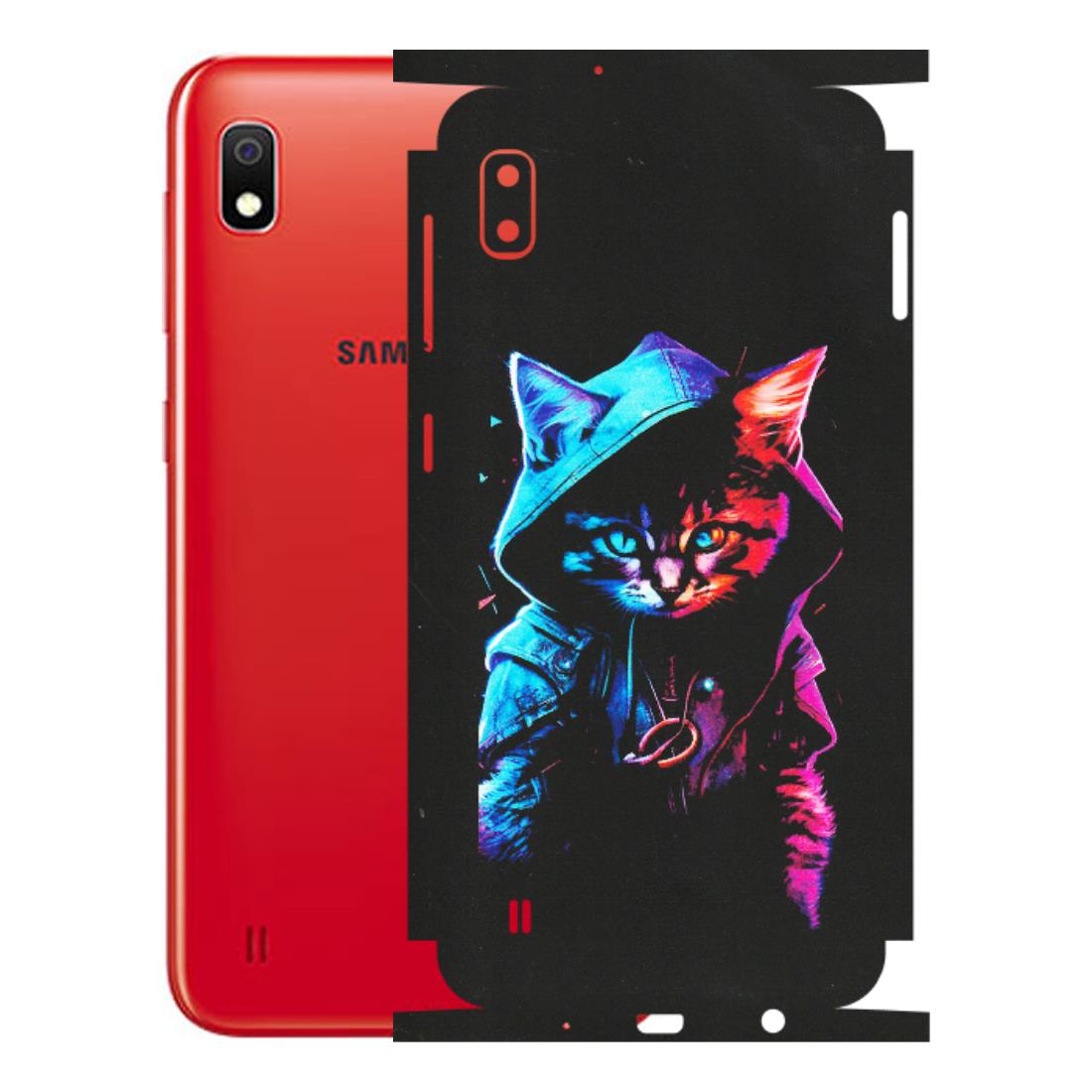 Samsung A/S Series Phone Skins (All Models) - Cyberpunk Cat - Matte Finish (M-45) Samsung Galaxy A10