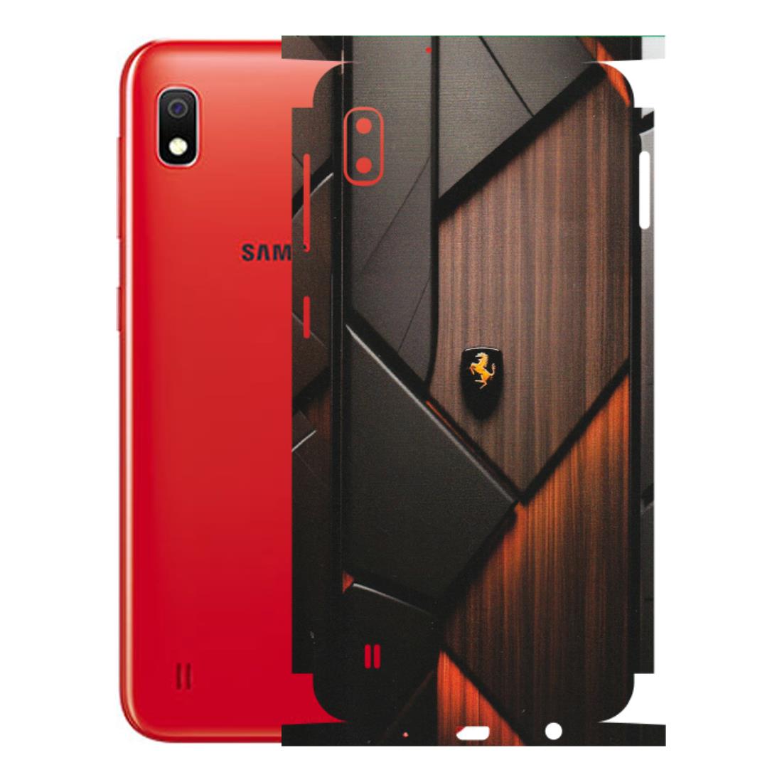 Samsung A/S Series Phone Skins (All Models) - Lambo Beauty Wood Pattern Sober - Matte Finish (M-51) Samsung Galaxy A10