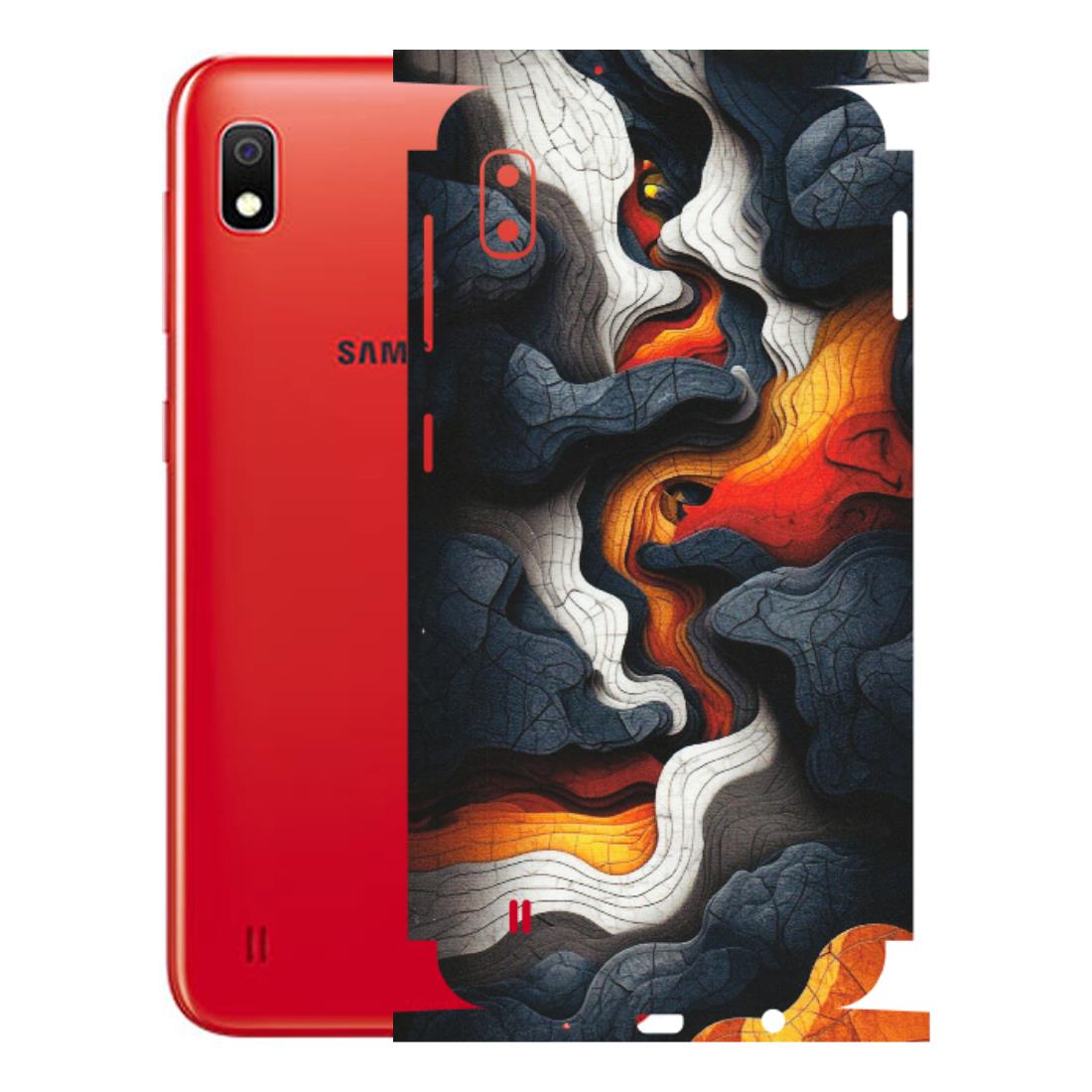 Samsung A/S Series Phone Skins (All Models) - Abstract Volcanic Layers - Matte Finish (M-52) Samsung Galaxy A10