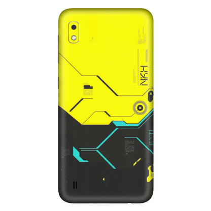 Samsung A/S Series Phone Skins (All Models) - Black Yellow Technica - Matte Finish (M-53) Samsung Galaxy A10