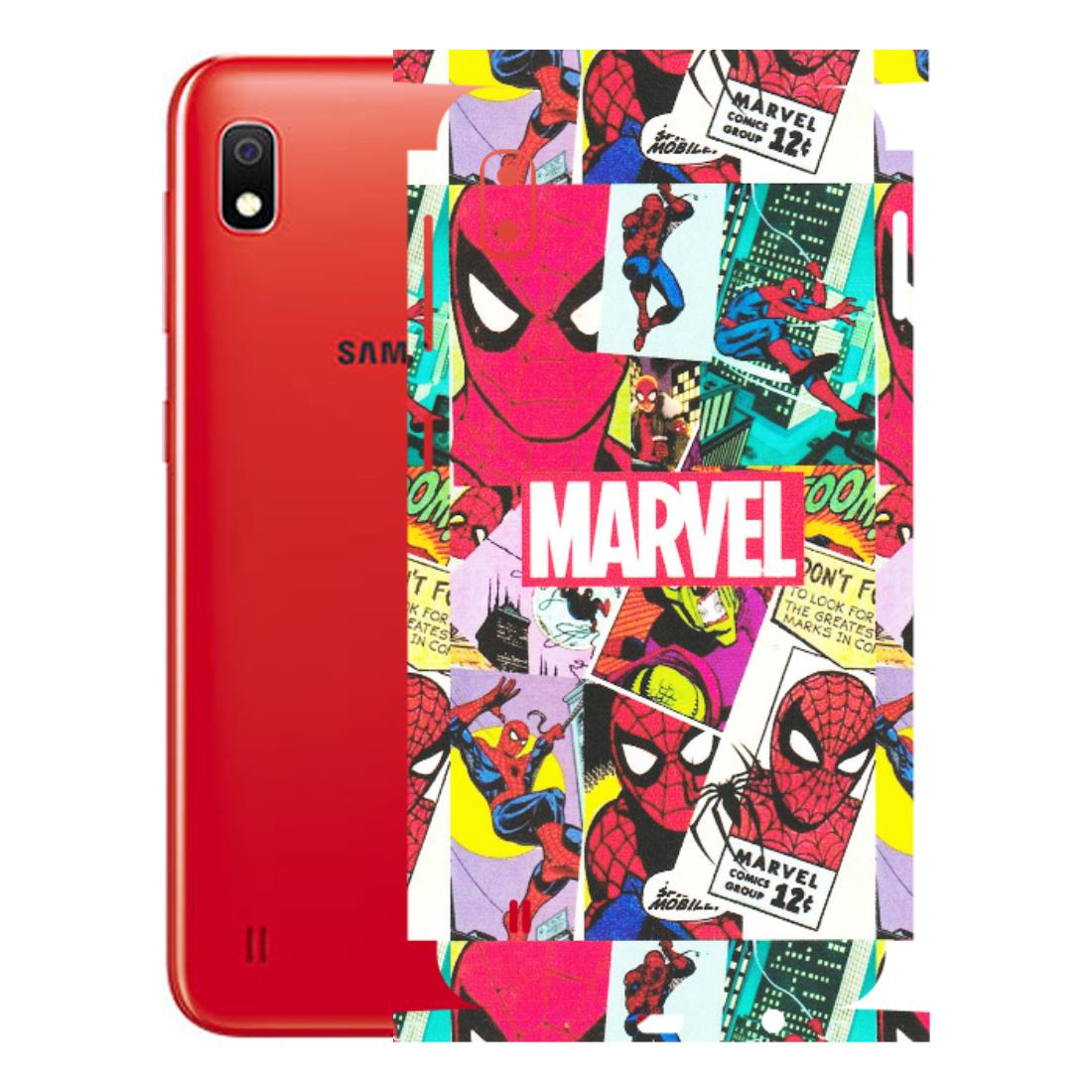 Samsung A/S Series Phone Skins (All Models) - Marvel Comic Spiderman Grafitti - Matte Finish (M-72) Samsung Galaxy A10