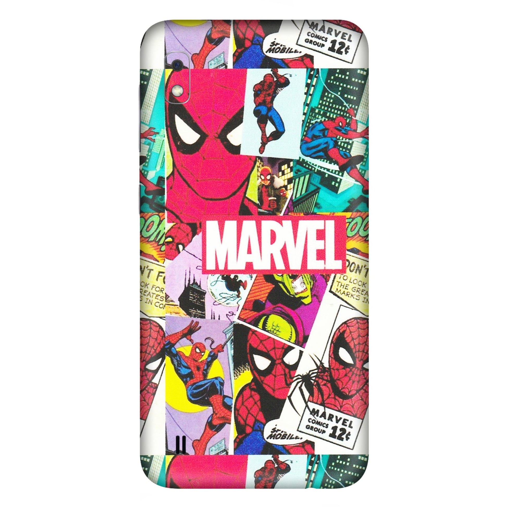 Samsung A/S Series Phone Skins (All Models) - Marvel Comic Spiderman Grafitti - Matte Finish (M-72) Samsung Galaxy A10