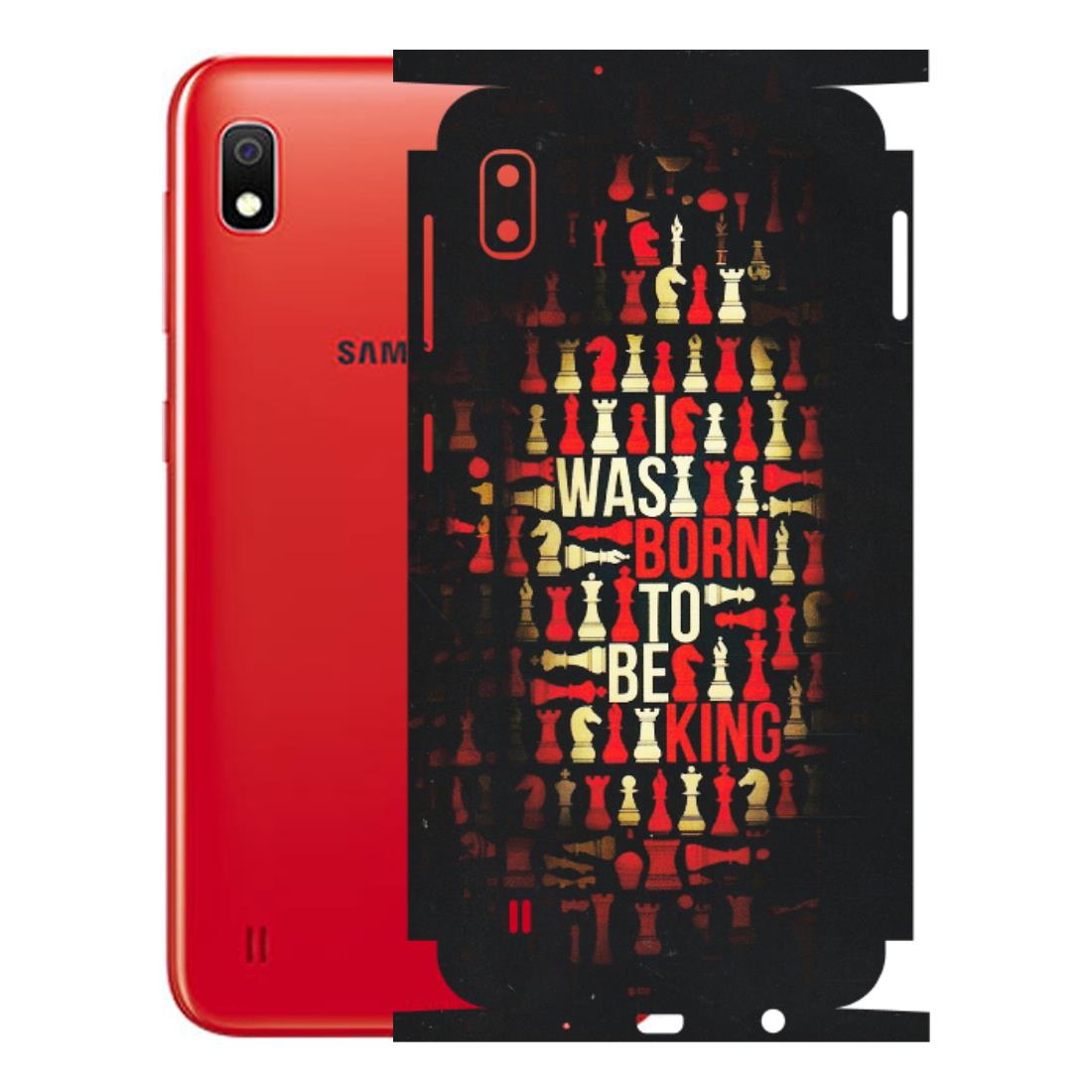 Samsung A/S Series Phone Skins (All Models) - Born To Be King - Matte Finish (M-73) Samsung Galaxy A10