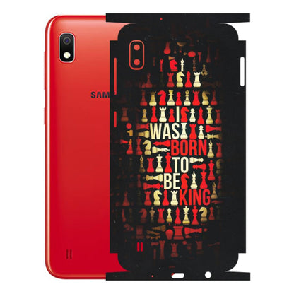 Samsung A/S Series Phone Skins (All Models) - Born To Be King - Matte Finish (M-73) Samsung Galaxy A10