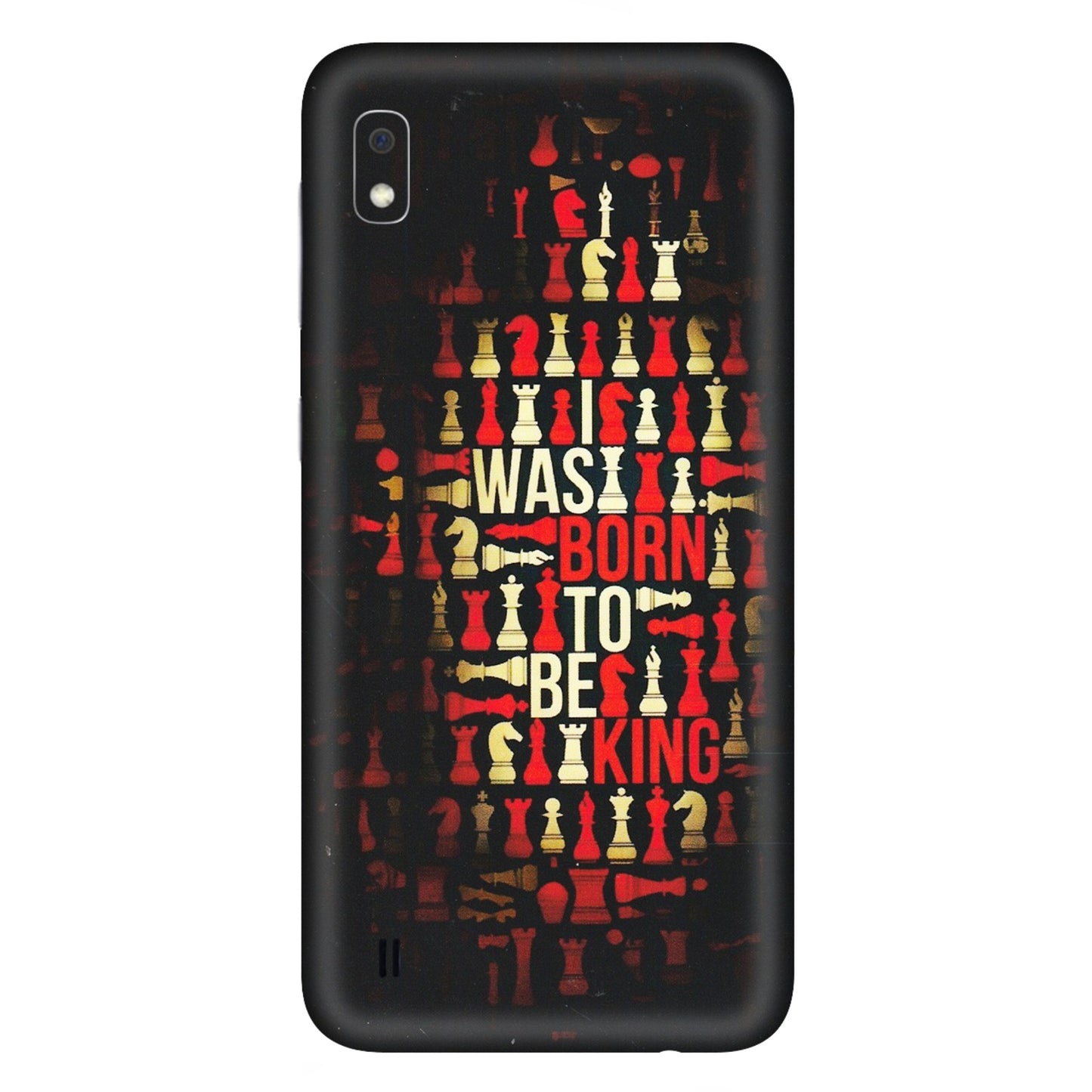 Samsung A/S Series Phone Skins (All Models) - Born To Be King - Matte Finish (M-73) Samsung Galaxy A10