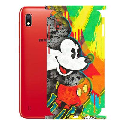 Samsung A/S Series Phone Skins (All Models) - Multiple Mickey With Colourful Texture - Matte Finish (M-84) Samsung Galaxy A10