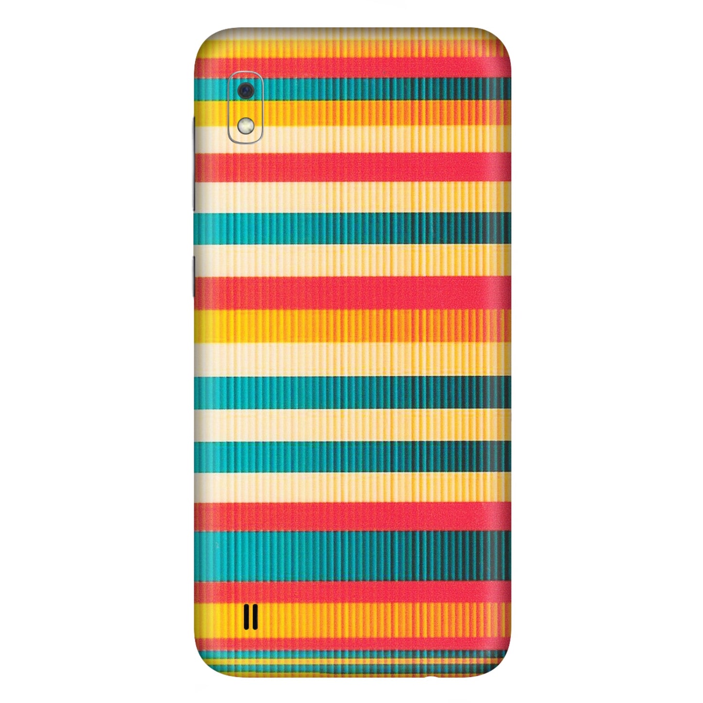 Samsung A/S Series Phone Skins (All Models) - Colourful Stripes Soothing Effect - Matte Finish (M-86) Samsung Galaxy A10