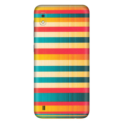 Samsung A/S Series Phone Skins (All Models) - Colourful Stripes Soothing Effect - Matte Finish (M-86) Samsung Galaxy A10