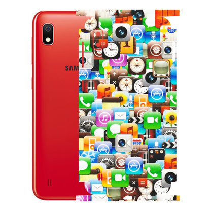Samsung A/S Series Phone Skins (All Models) - All Apple Icons - Matte Finish (M-93) Samsung Galaxy A10