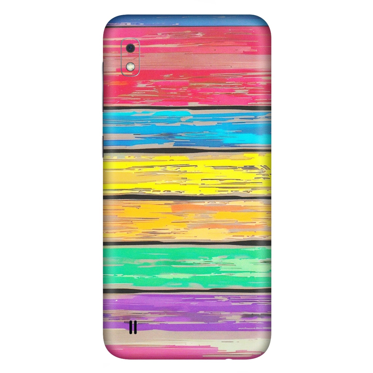 Samsung A/S Series Phone Skins (All Models) - Multi Colour Wooden Wall - Matte Finish (M-96) Samsung Galaxy A10