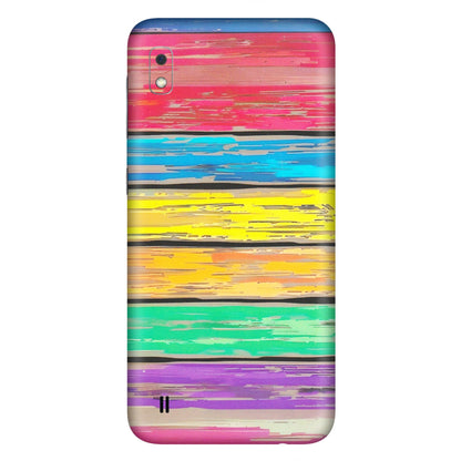 Samsung A/S Series Phone Skins (All Models) - Multi Colour Wooden Wall - Matte Finish (M-96) Samsung Galaxy A10