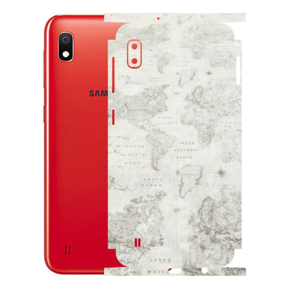 Samsung A/S Series Phone Skins (All Models) - World Travel Map - Transparent Finish (T-04) Samsung Galaxy A10