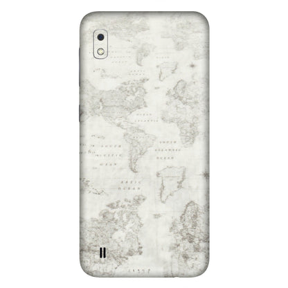 Samsung A/S Series Phone Skins (All Models) - World Travel Map - Transparent Finish (T-04) Samsung Galaxy A10