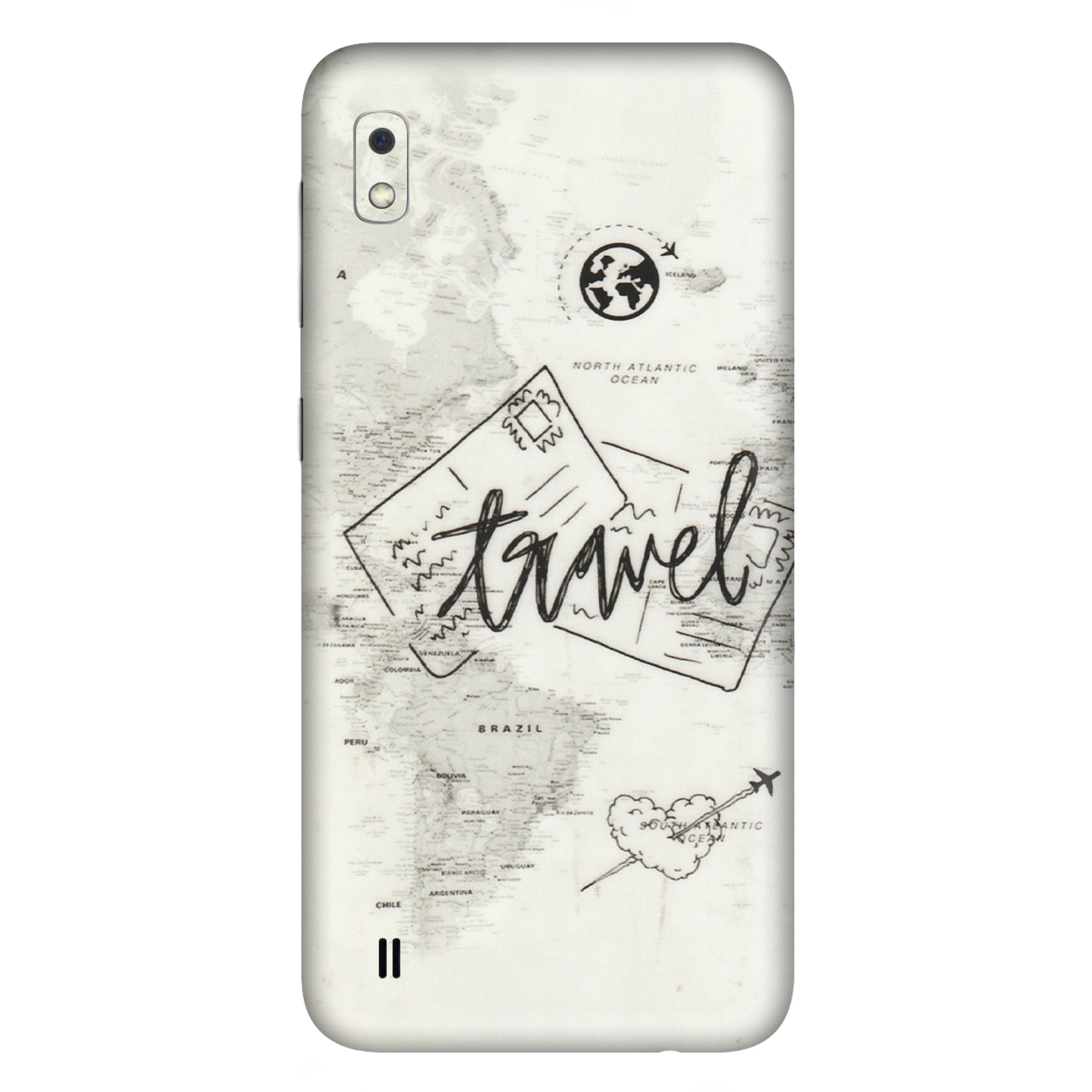 Samsung A/S Series Phone Skins (All Models) - Travel Ticket - Transparent Finish (T-06) Samsung Galaxy A10