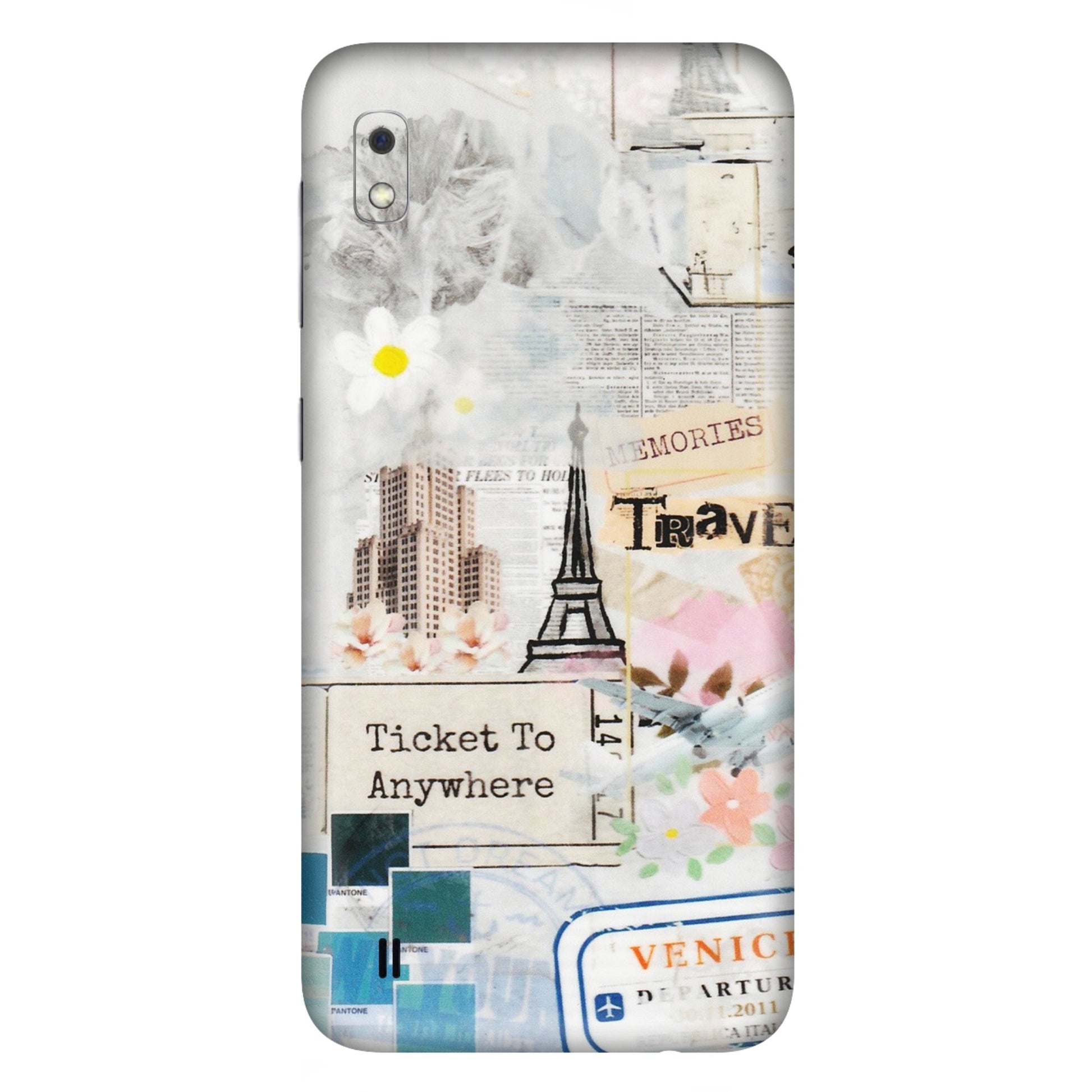 Samsung A/S Series Phone Skins (All Models) - Travel Memories - Transparent Finish (T-09) Samsung Galaxy A10
