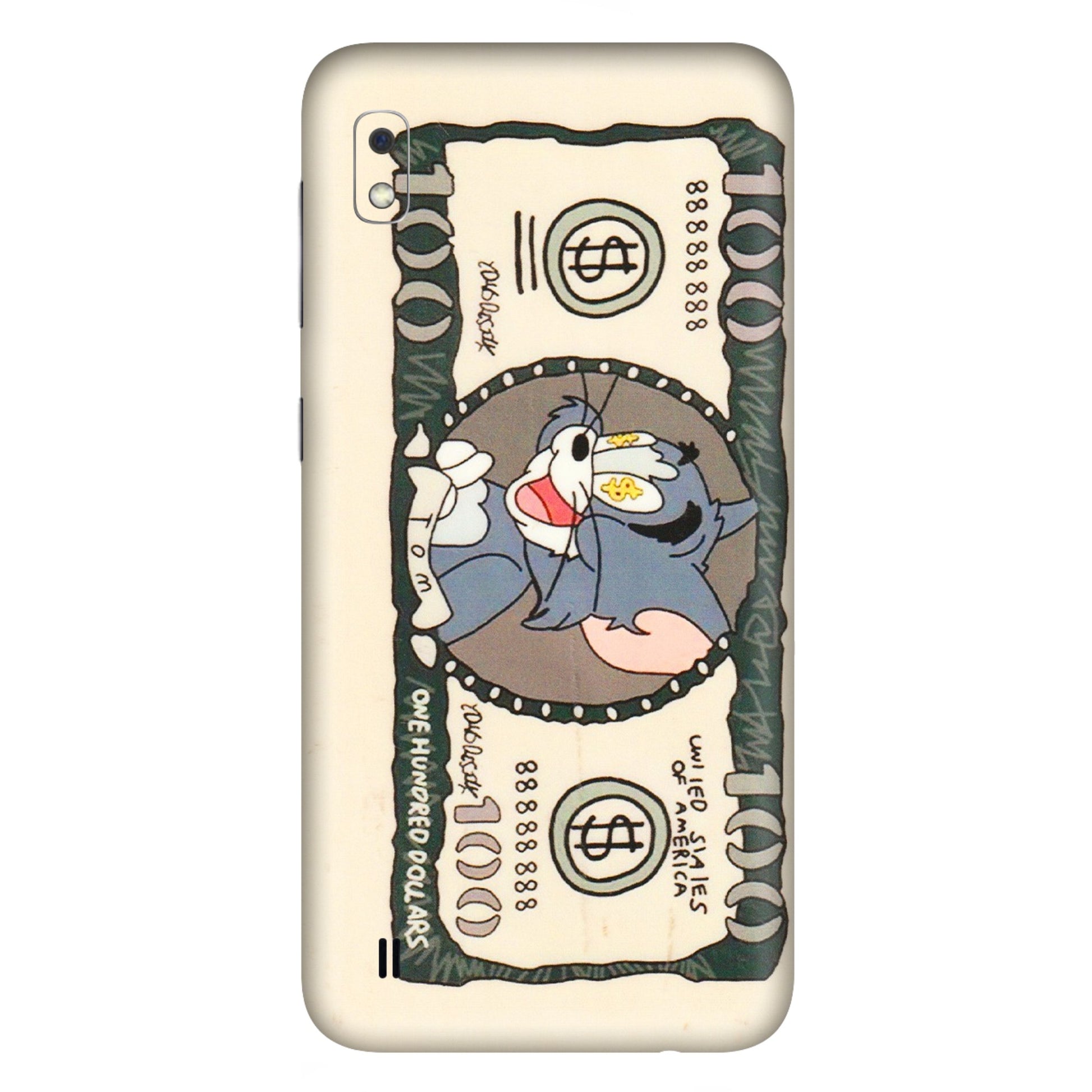Samsung A/S Series Phone Skins (All Models) - One Hundred Dollar Tom - Transparent Finish (T-16) Samsung Galaxy A10