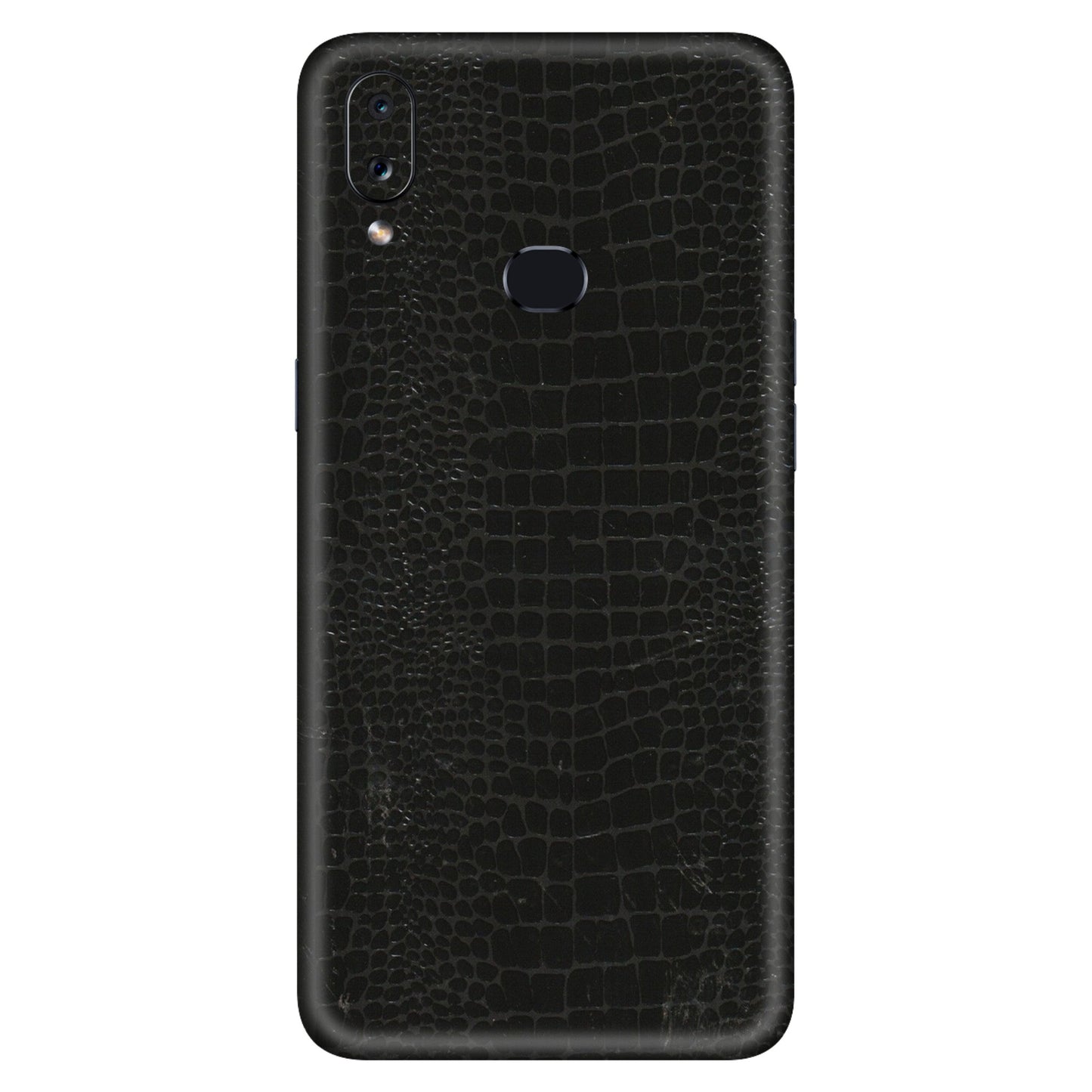 Samsung A/S Series Phone Skins (All Models) - Snake Leather Black - 3D Embossed Finish (L-107) Samsung Galaxy A10S