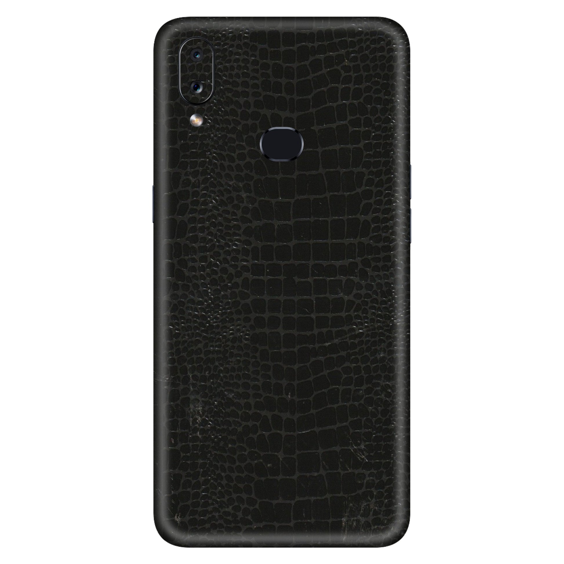 Samsung A/S Series Phone Skins (All Models) - Snake Leather Black - 3D Embossed Finish (L-107) Samsung Galaxy A10S