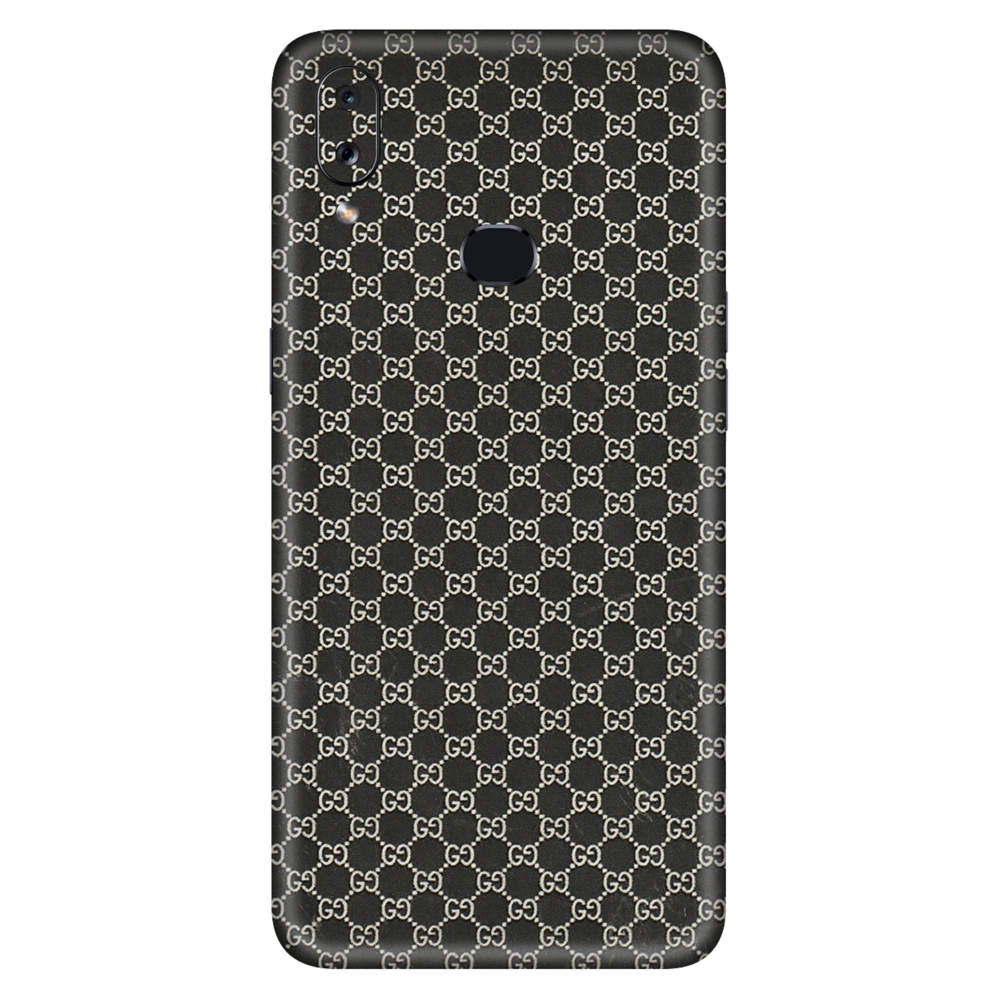 Samsung A/S Series Phone Skins (All Models) - Black G Print - 3D Embossed Finish (L-109) Samsung Galaxy A10S