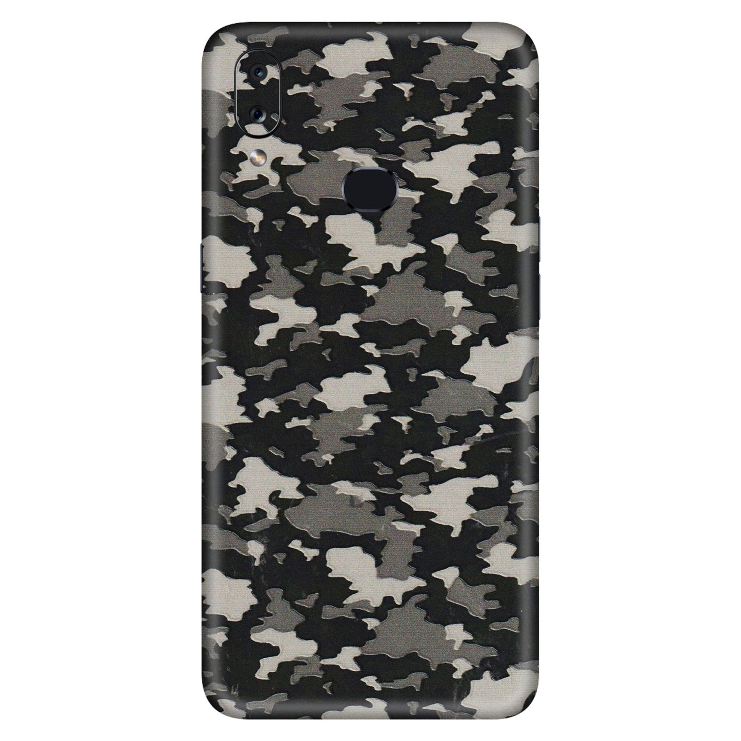 Samsung A/S Series Phone Skins (All Models) - Black/Grey Camoflaunge - 3D Embossed Finish (L-142) Samsung Galaxy A10S