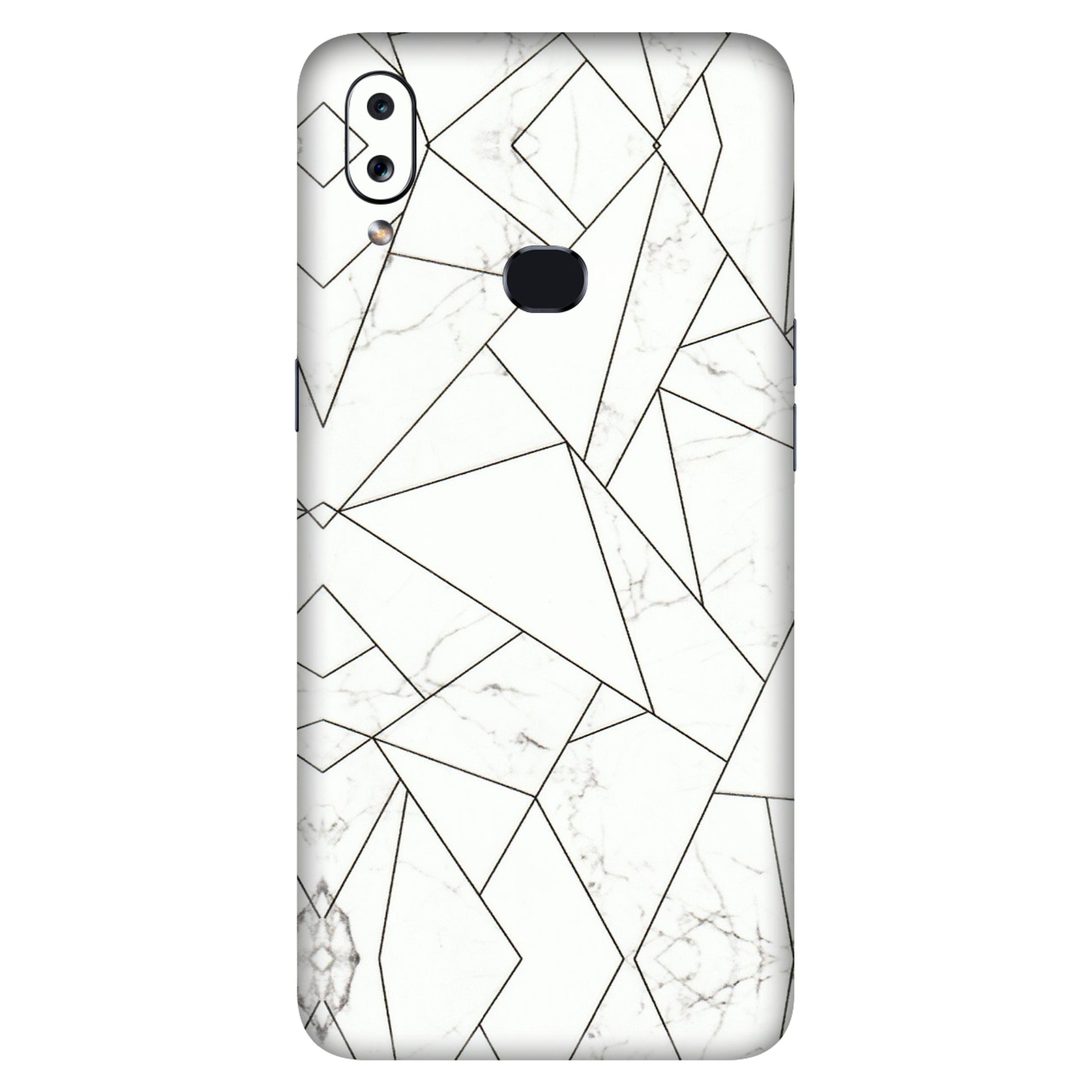 Samsung A/S Series Phone Skins (All Models) - Luxury White Marble Effect - 3D Embossed Finish (L-168) Samsung Galaxy A10S