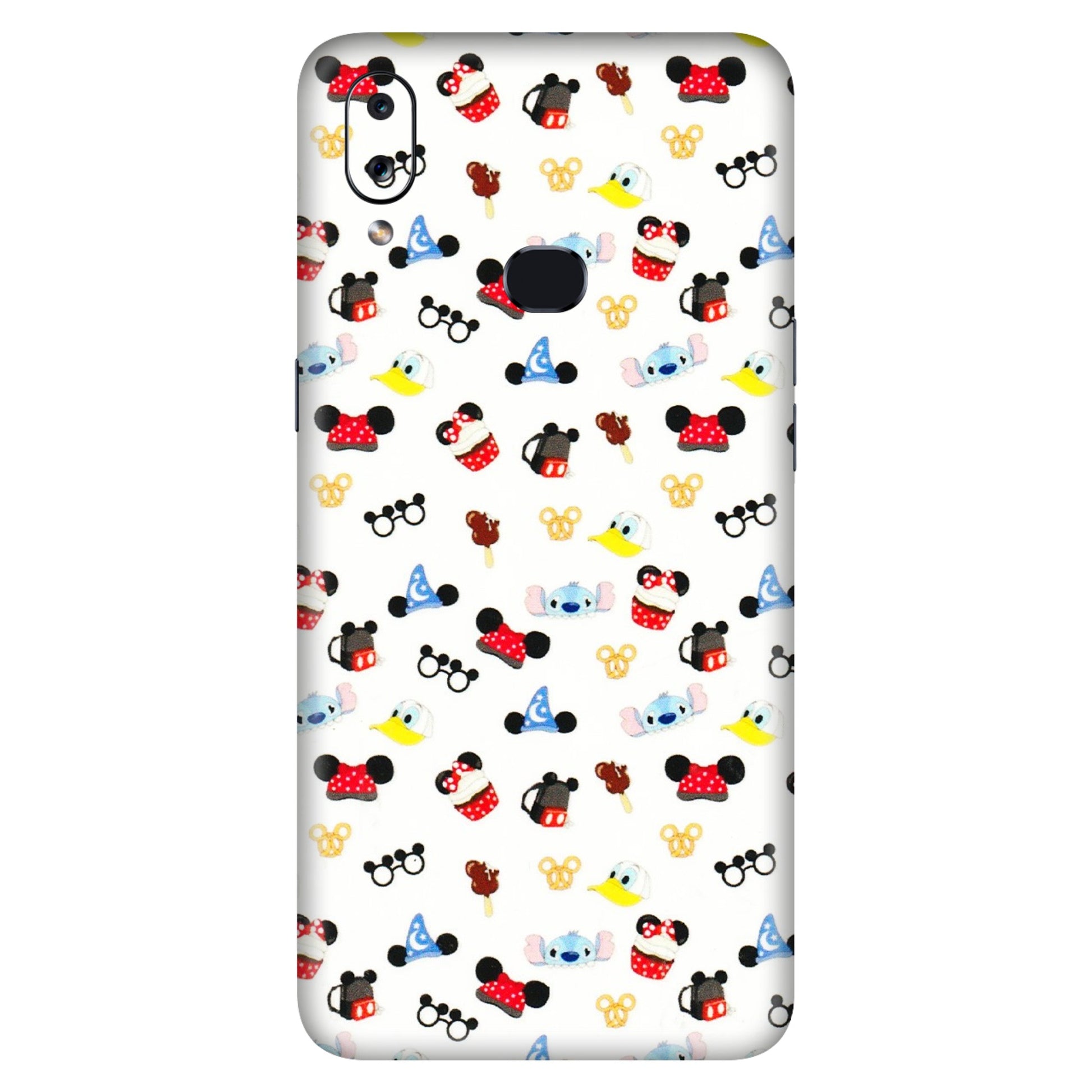 Samsung A/S Series Phone Skins (All Models) - Minnie Mouse & Donald Doodles s - 3D Embossed Finish (L-194) Samsung Galaxy A10S