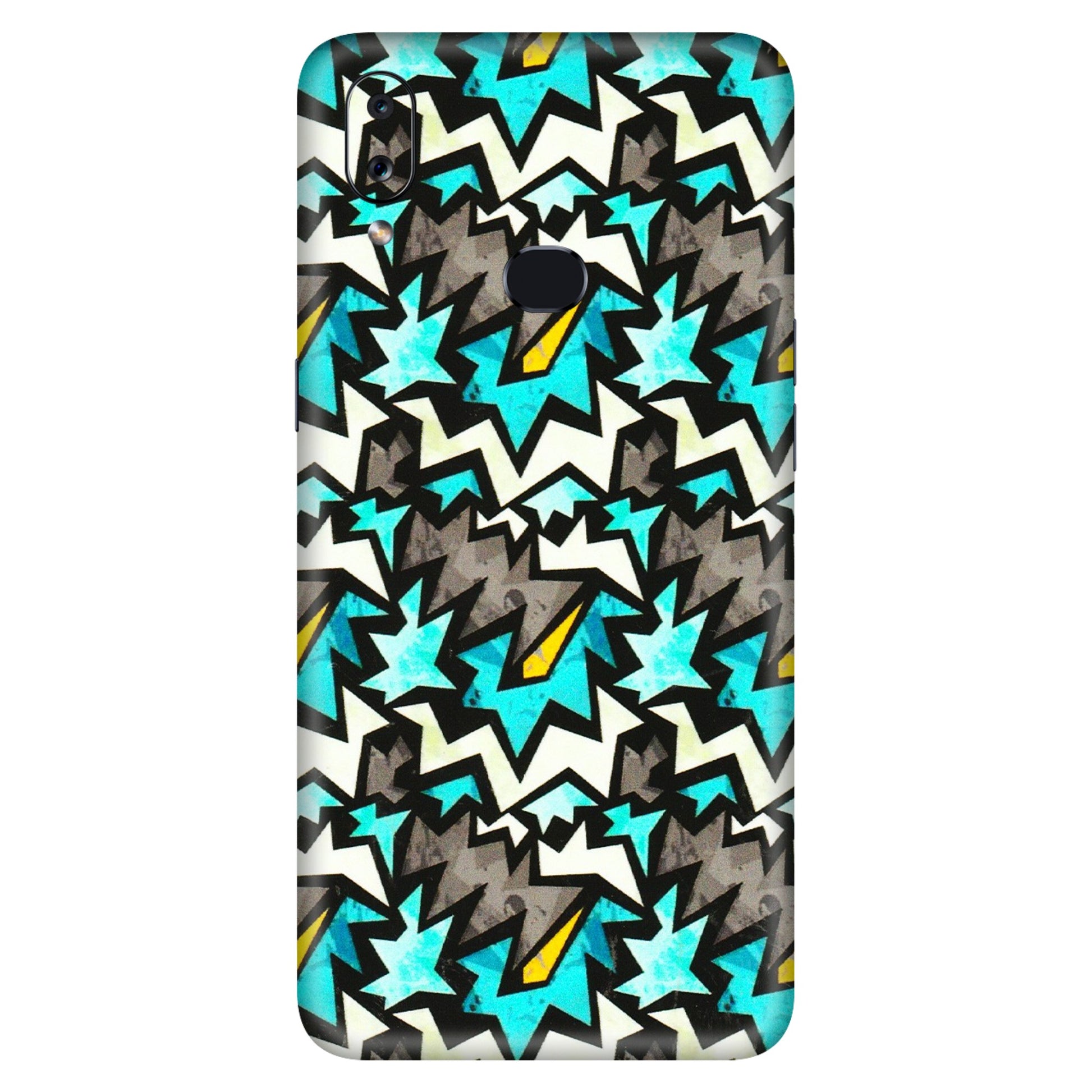 Samsung A/S Series Phone Skins (All Models) - Funky Zig Zag - 3D Embossed Finish (L-223) Samsung Galaxy A10S