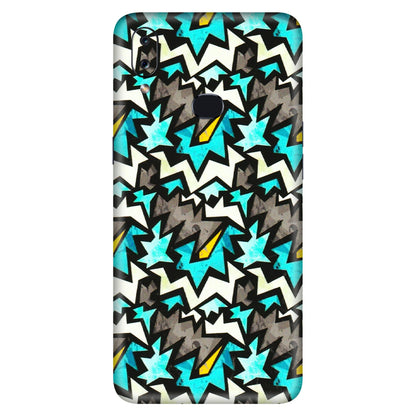 Samsung A/S Series Phone Skins (All Models) - Funky Zig Zag - 3D Embossed Finish (L-223) Samsung Galaxy A10S