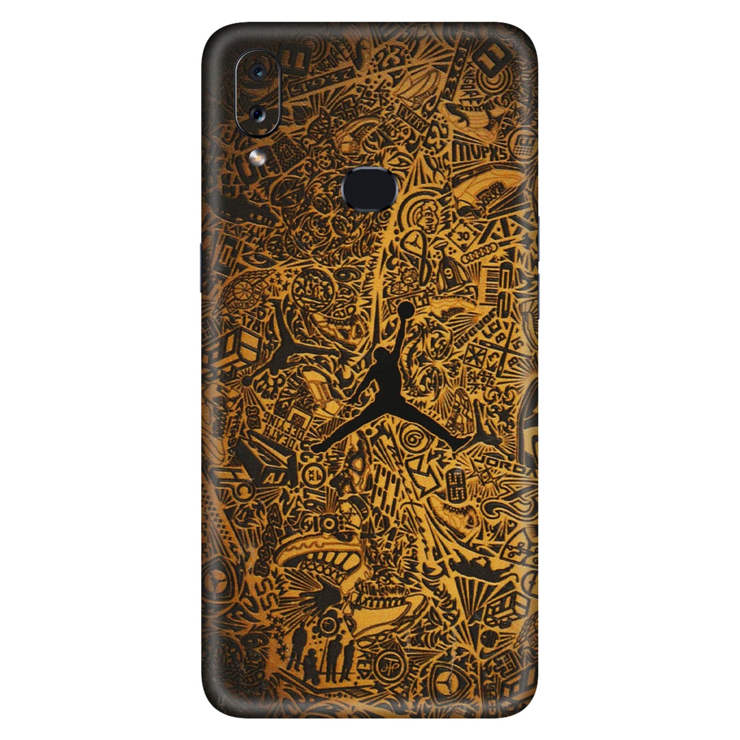 Samsung A/S Series Phone Skins (All Models) - Premium Gold Basketball Player - 3D Embossed Finish (L-236) Samsung Galaxy A10S