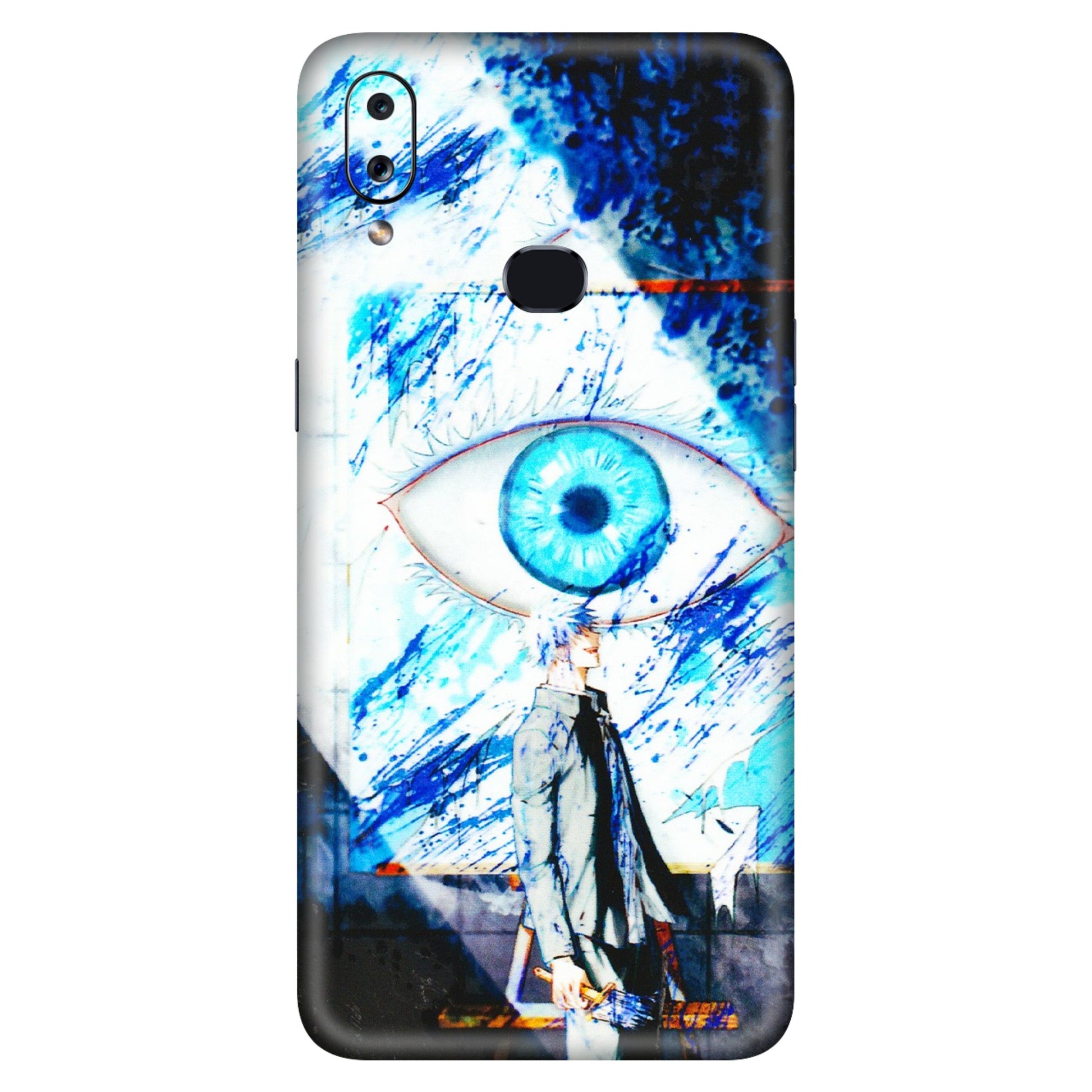 Samsung A/S Series Phone Skins (All Models) - Gojo Satoru evil eye - 3D Embossed Finish (L-239) Samsung Galaxy A10S