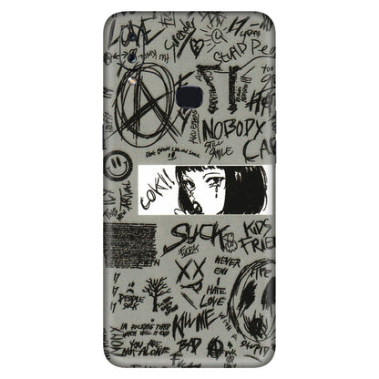 Samsung A/S Series Phone Skins (All Models) - Never Have Love Anime - 3D Embossed Finish (L-260) Samsung Galaxy A10S
