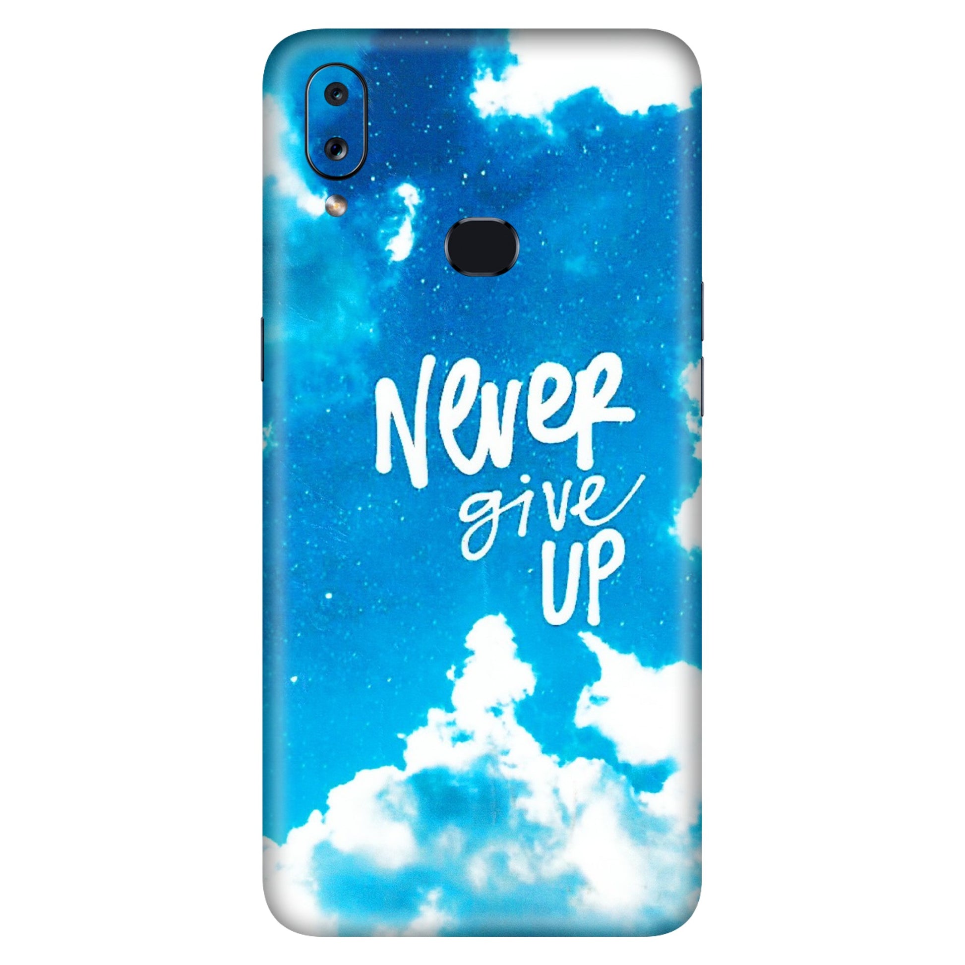 Samsung A/S Series Phone Skins (All Models) - Never Give Up - 3D Embossed Finish (L-279) Samsung Galaxy A10S