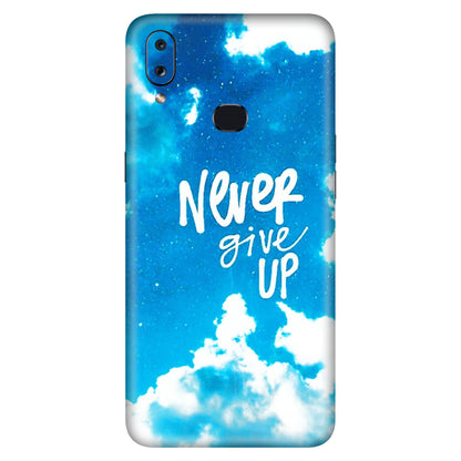 Samsung A/S Series Phone Skins (All Models) - Never Give Up - 3D Embossed Finish (L-279) Samsung Galaxy A10S
