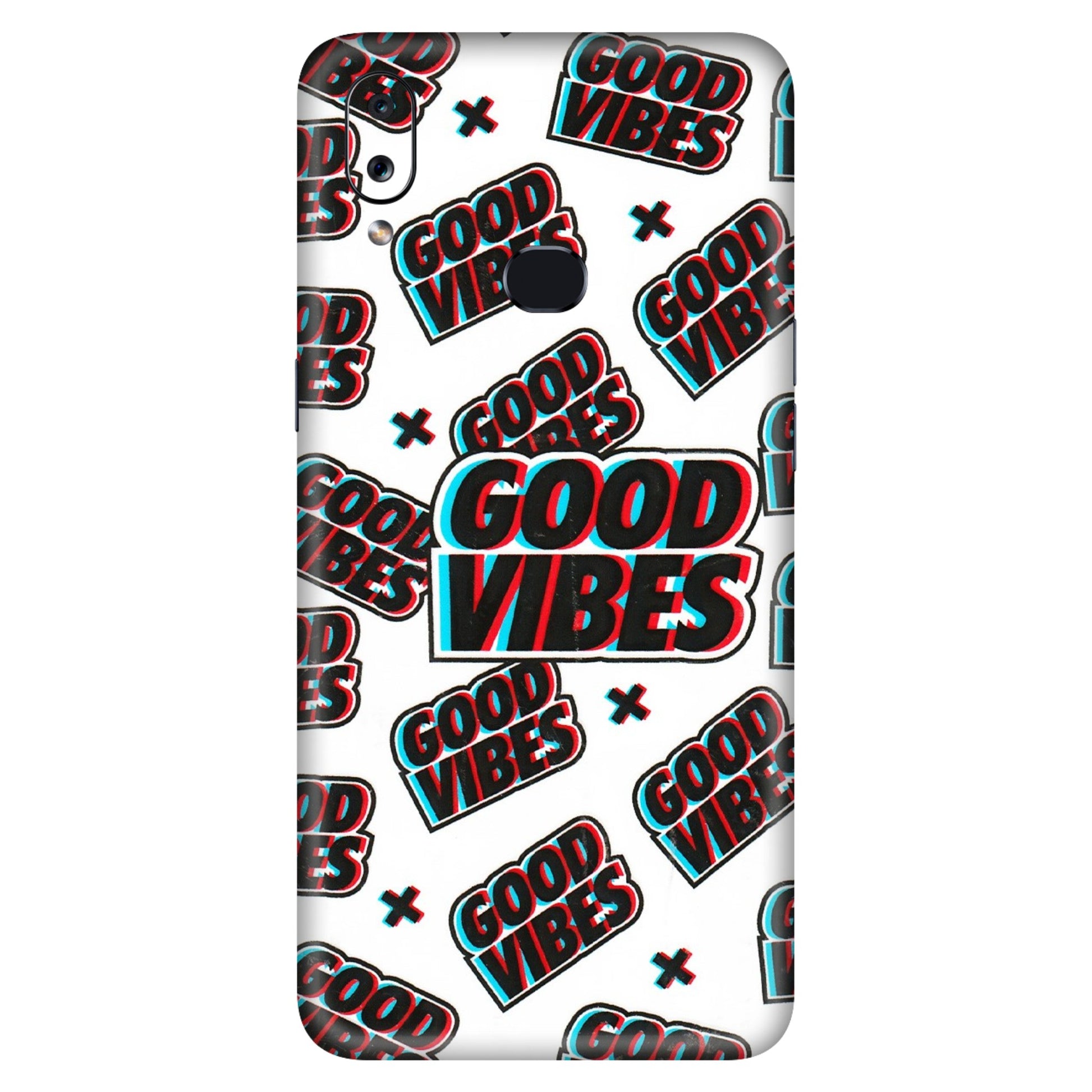 Samsung A/S Series Phone Skins (All Models) - Good Vibes - 3D Embossed Finish (L-282) Samsung Galaxy A10S