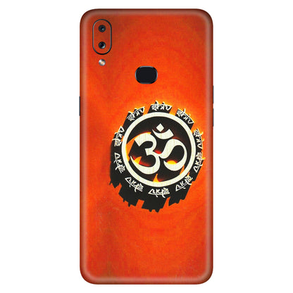 Samsung A/S Series Phone Skins (All Models) - Aum Shiv Orange - 3D Embossed Finish (L-32) Samsung Galaxy A10S